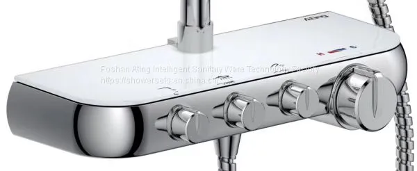 NEW Promotion Rain Shower Sets With Bracket Chrome Colour 3 Functions Foshan Factory photo-2