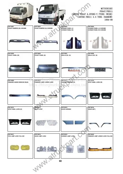 FUSO FE647 FB511 Truck Spare Parts Accesories Body Parts