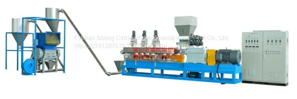 Parallel double screw granulator production line