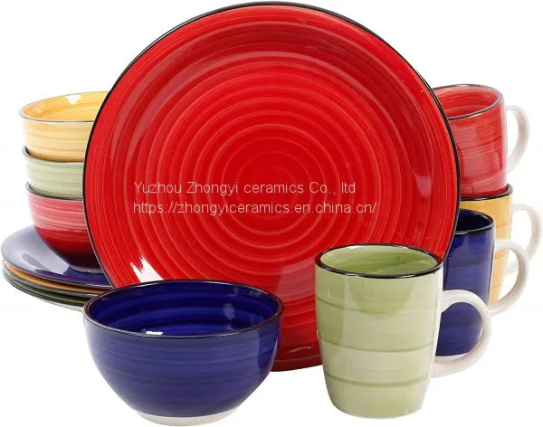 Home Use Stoneware Dinnerware of 16pcs Dinner Set photo-5