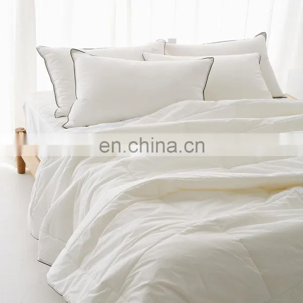 RAWHOUSE Beige Color Cotton Duvet Inner Feather Fabric Quilt Duvet Insert photo-6