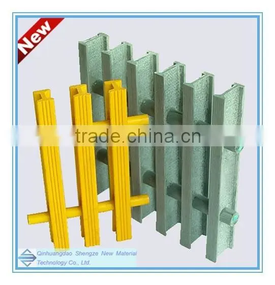 FRP Grating/ Pultruded Grating/ Fiberglass I Beam Conection Grille photo-4