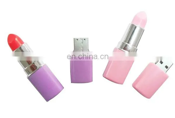 2021 Lipstick Flash Drive Colorful Plastic Lipsticks Memory Stick Drive Oem Logo External Usb u Disk photo-2