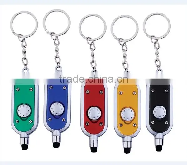 2016 New Button Battery Led Mini Keychain Stylus Pen With Laser Light photo-2