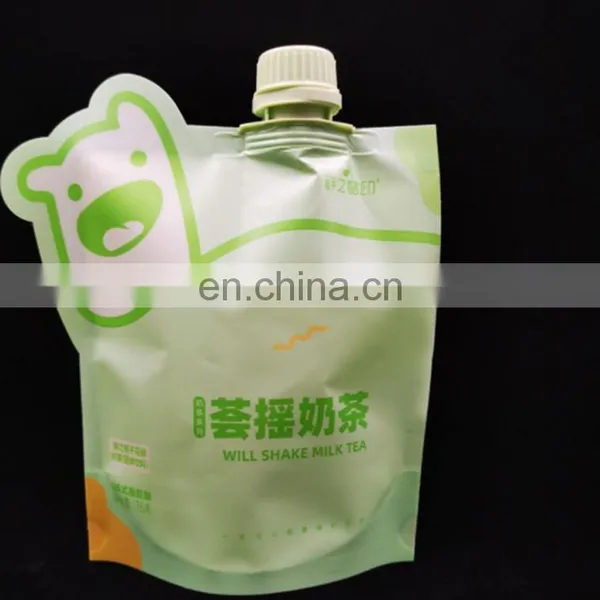 Custom Printed Reusable Standup Bag Zip Lock Plastic Food Grade Spout Nozzle Pouch