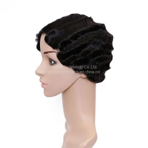 Qualified Short Human Hair Wig photo-2