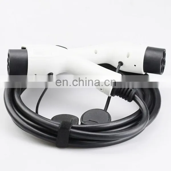 AC 16A 220V IEC 62196 Dual Male Type 2 to GB/T Charging Cable for EV Charger photo-3