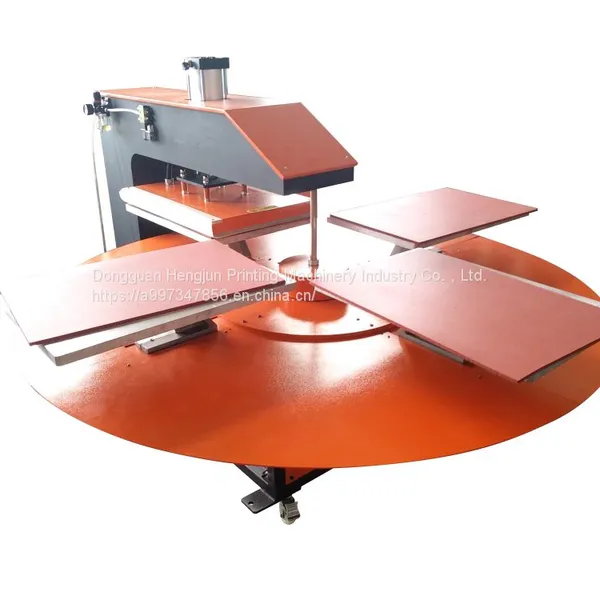 40*50 Automatic Four-station Rotary Pressing Machine Ironing Drill Flocking Machine photo-3