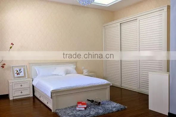 Latest Designs of Wooden Bed Hotel/home Bedroom Furniture Set photo-4