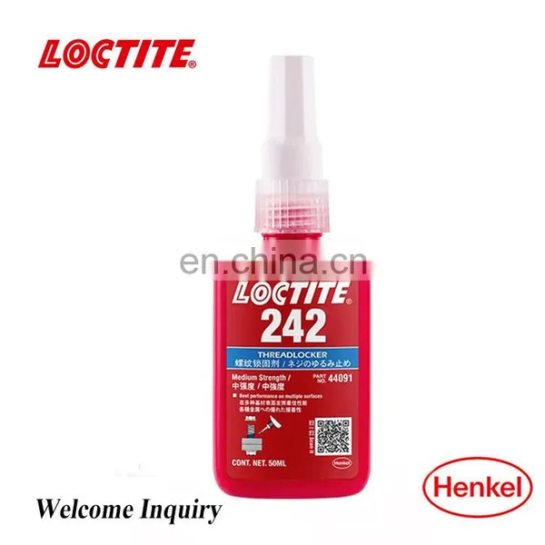 50ml Loctiter 242 Thread Glue Medium Strength Blue Universal Thread Locker Oil-resistant Easy-to-remove Anaerobic Glue photo-2