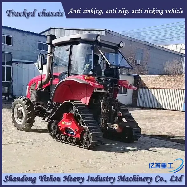 1404 Tractor Modified With Triangular Track Wheels for Anti-skid and Anti Sinking photo-4
