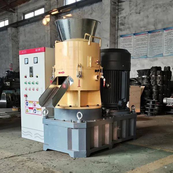High-Efficiency 350-450kg/h Flat Die Biomass Pellet Machine photo-2