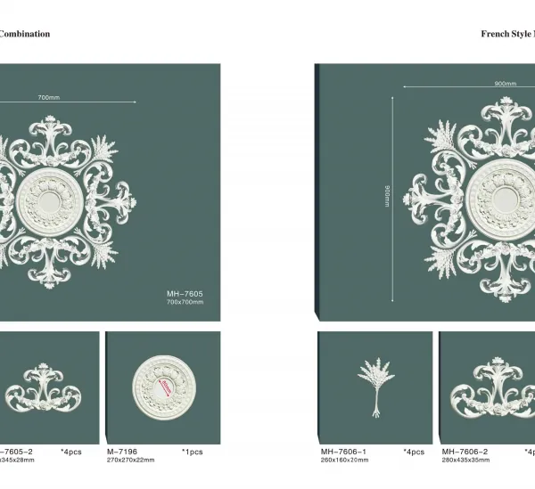 Top Sell Ceiling Panel  Ceiling Medallion  Pu Decoration Modern polyurethane anti-aging ceiling decoration combination