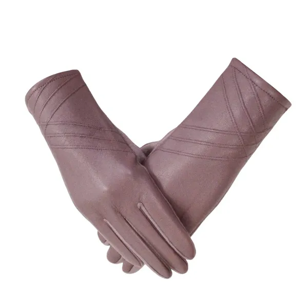 Hot Sale Classical Double Face Winte Leather Gloves photo-2