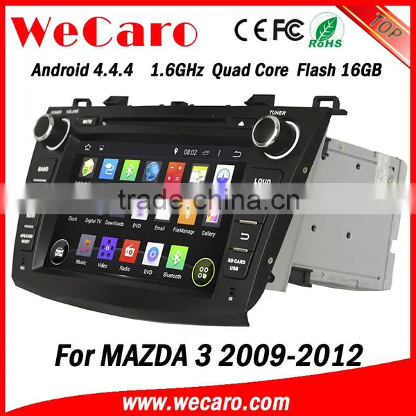 Wecaro in Dash Touch Screen Android 4.4.4 Car Radio Gps Dvd Player for Mazda 3 Factory Gps Navigation System 2009 2010 2011 2012 photo-6