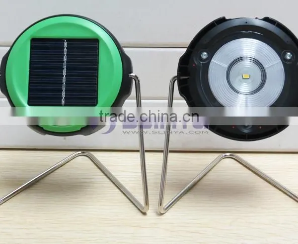 Multifunction Round Solar Stand Hook LED Lamp photo-4
