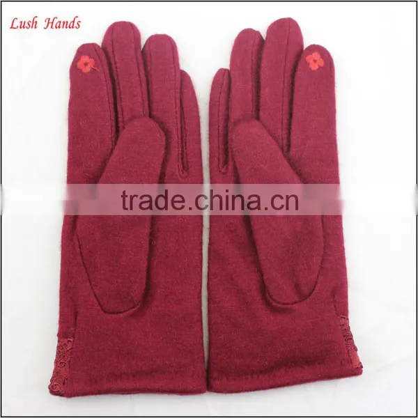 Ladies Winter Fashion Dress Gloves Thin Woolen Gloves Touch Screen Hand Gloves photo-3