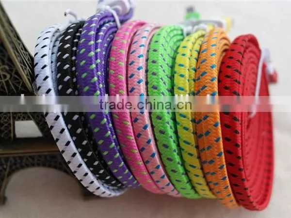 Nylon Flat Noodle Micro USB to Displayport Connector Cable photo-2