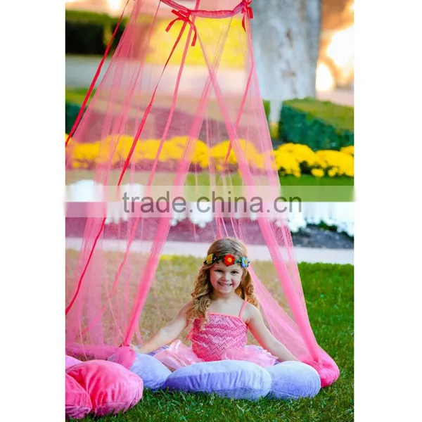 Round Girls Hanging Bed Canopy Folding Portable Iron Window Outdoor Baby Mosquito Net photo-3