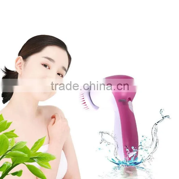Skin Care Beauty Facial Brush Massager Scrubber 5 in 1 Electric Face Clean Brush photo-5