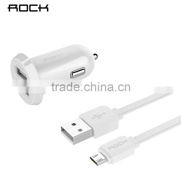 Rock Ditor Series Car Charger Kit for Universal Mobile Phone 2.4A Double Car Charger With One Micro USB Data Cable MT-5571 photo-6