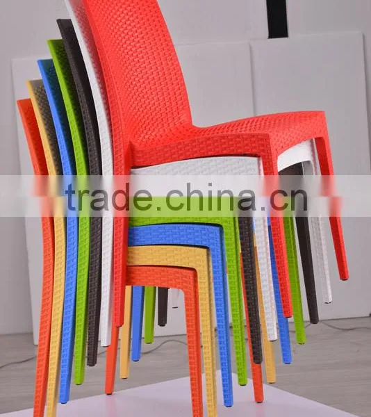 High Quality Dining Room PP Plastic Rattan Chair photo-4