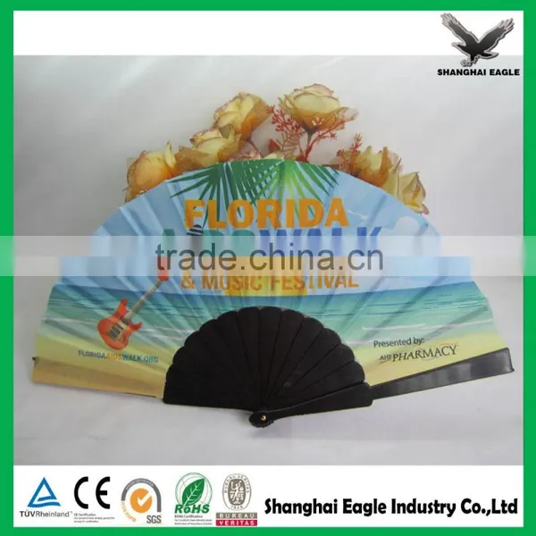 Wholesale Printed Custom Nylon Folding Fan photo-4