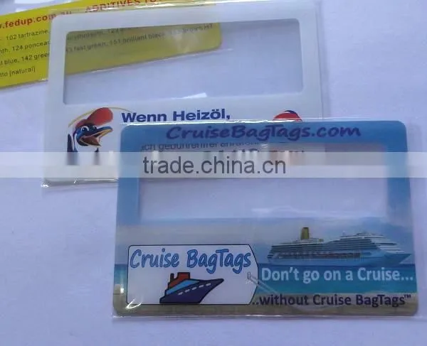 Plastic Business Cards Promotional Magnifying Credit Card Magnifier