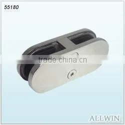 Polished Zinc Alloy Mini Z-Series Round Shape Radius Base Glass Clamp photo-6