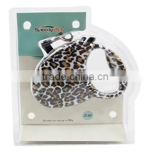 Wholesale Leopard Auto Chew Proof Retractable Dog Leash photo-3