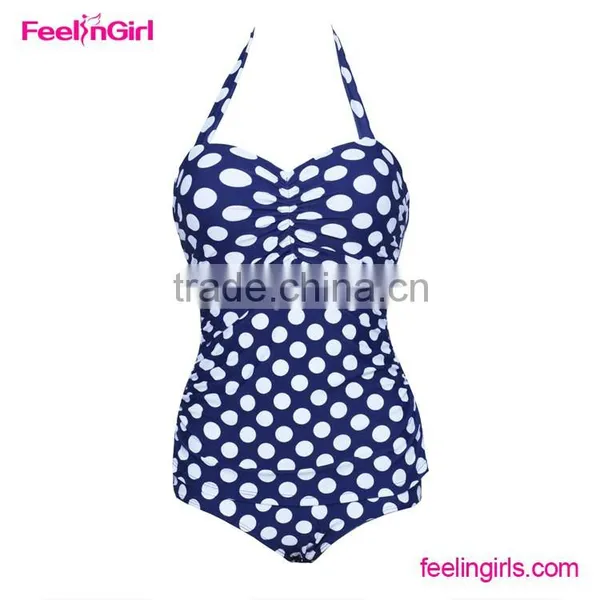 One Piece Sex Cotton Swimming Suit photo-3