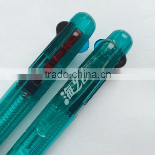 Transparent Three Colors Plastic Promotional Pen photo-2