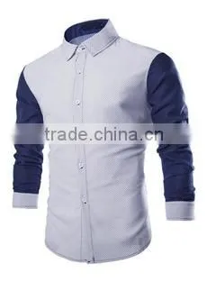 Men's Long Sleeve Black Cotton Dress Shirt Formal Shirt photo-3