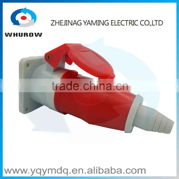 Industrial Sockets and Plugs IP44 Splash Proof Cable Protected Series High Quality Waterproof 3pin 4pin 5pin 16A Red Blue Color photo-4