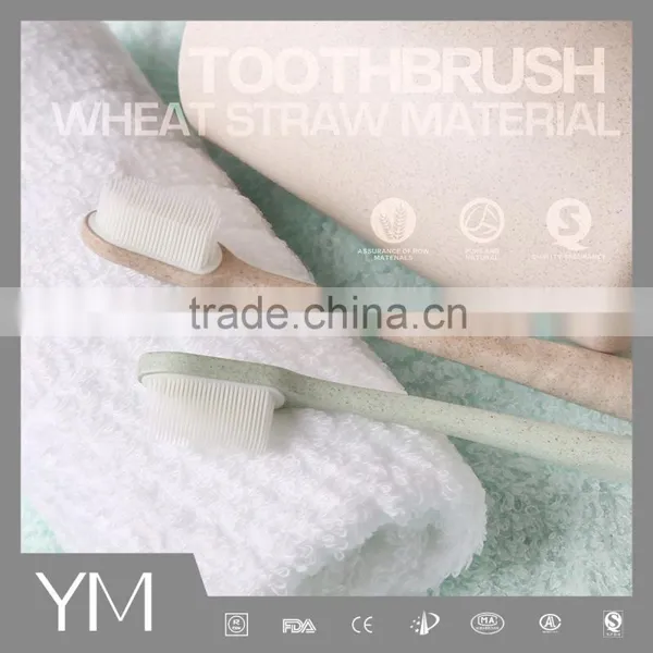 Wheat straw China wholesale hotel travel toothbrush