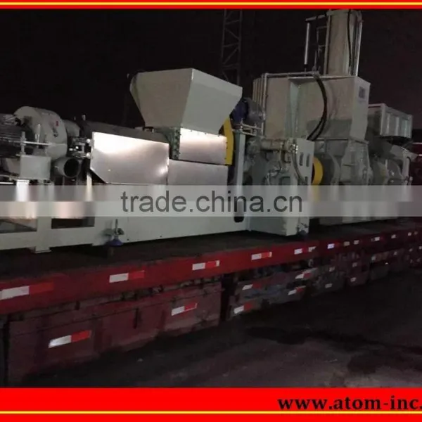 Rubber/PVC/EVA Double-shaft High-speed Air Cooling Type Granulator Prodution Line photo-2