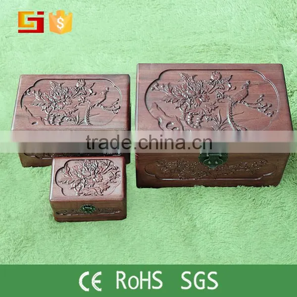 High Quality Solid Wooden Jewlery Box With Key Lock photo-4