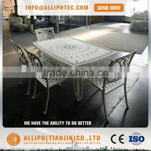 Cast Aluminum Garden Furniture Dinning Table And Chairs photo-5