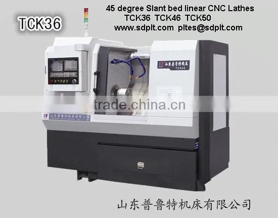 45-degree Slant Bed CNC Lathes TCK36 Hiwin Linear Guideway photo-3