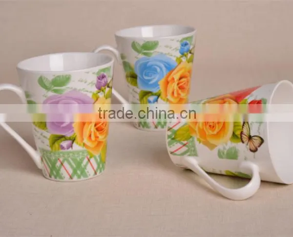 Wholesale Ceramic Mugs V Shape Porcelain Tea Cup China Supplier photo-6