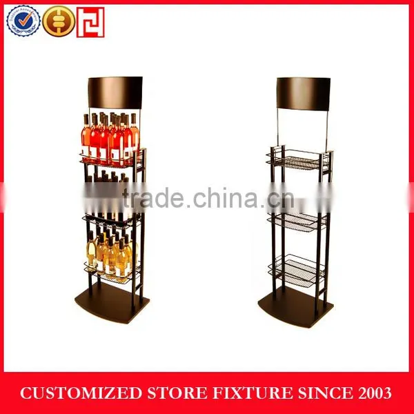 Light Weight Metal Wine Display Racks