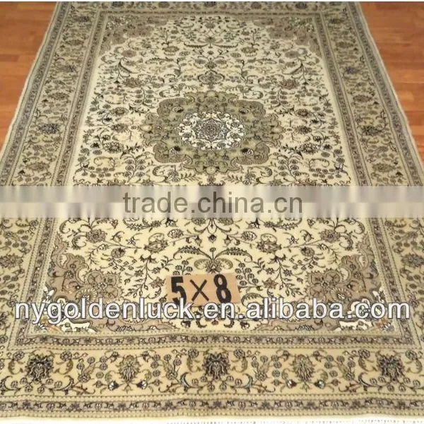 5x8ft Handmade Silk/wool Mixed Rugs/carpets