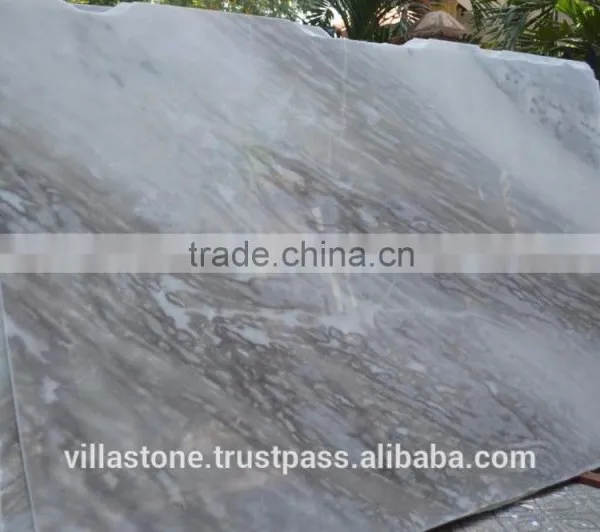 White Cloudy Marble Slabs