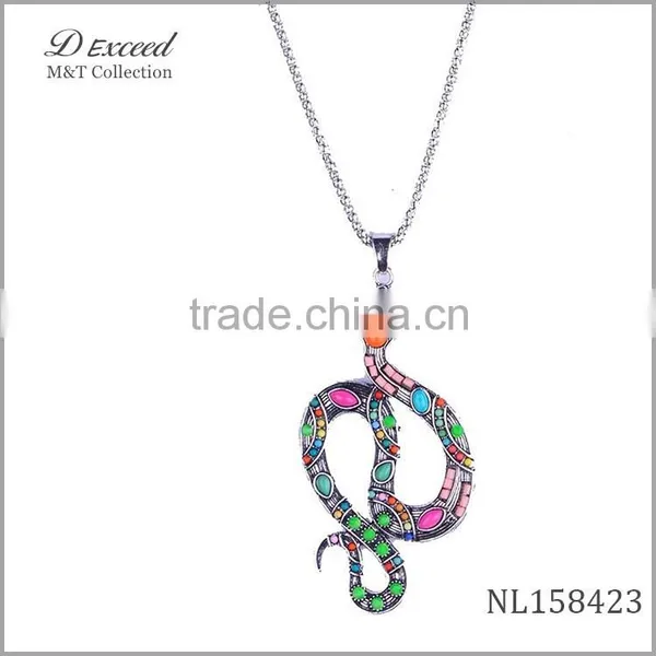 Flexible Snake Necklace,alloy Snake Pendant Necklace photo-4