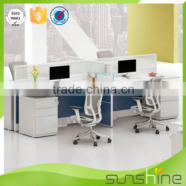Modular Office Furniture 4 Person Workstation Desk Partition Staff Room photo-2