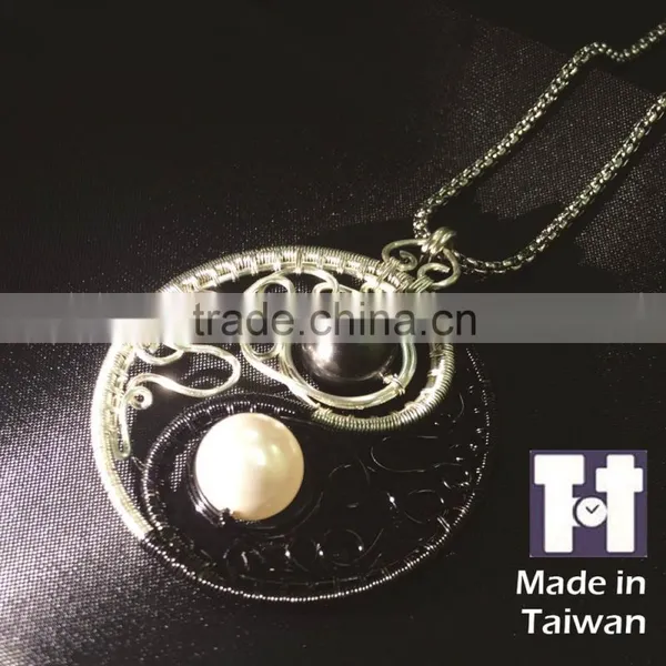 Customized Charm 925 Silver Tai Chi Necklaces Jewelry photo-3