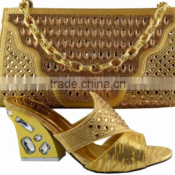 2016 Top Fashion Woman Shoes Italian Shoes and Matching Bags Lady's Wedding Shoes& Bags photo-4