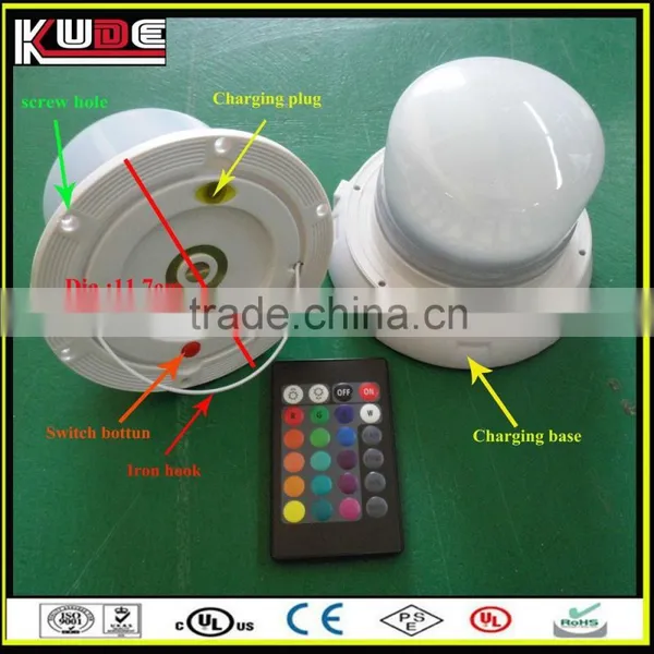 IR Remote Control LED Battery Light Source RGB Multi Colors Changing Rechargeable Light photo-6