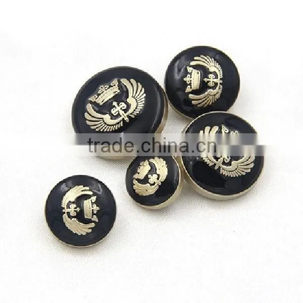 Overcoat Button Metal Black Button photo-3