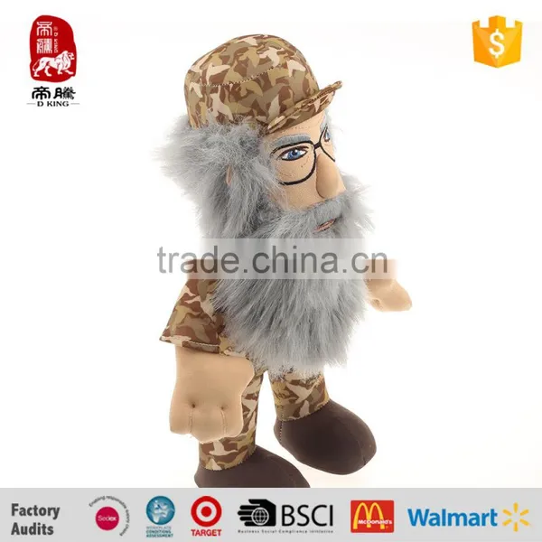 Hot Sale Lovely Uncle With Full Beard Plush Baby Toy Soft photo-2